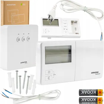 Termostat Bezdrátový pokojový termostat Auraton, bílý