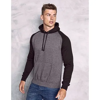 Pánská mikina Just Hoods Baseballová mikina s kapucí Barva: Modrá, Velikost: S G_JH009