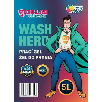 Prací gel Dr.lab wash & clean hero wash prací gel 5l