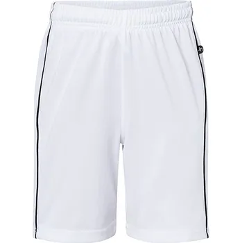 Chlapecké kraťasy James&Nicholson Dětské týmové šortky Barva: white, Velikost: S (110/116) G_JN387K