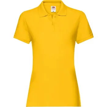 Dámská móda Fruit of the Loom Dámské Premium Polo Barva: Sunflower, Velikost: XS G_F520