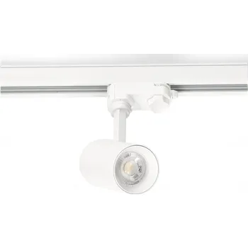 Bodové svítidlo Reflektor na lištu GU10 bílý pro TŘÍFÁZOVÉ lišty, bodové svítidlo