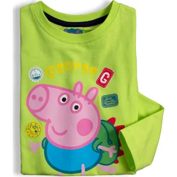Chlapecké tričko Chlapecké tričko PEPPA PIG FRIENDS zelené Velikost: 110