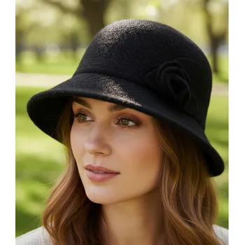 Klobouk Agrafka klobouk bucket černá velikost 57