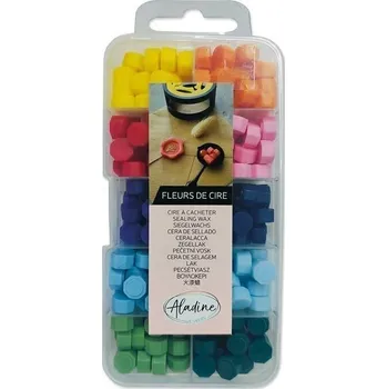 Pečeť Aladine 72497 Granulovaný vosk na pečetění Bright Colors