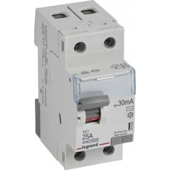 Proudový chránič LEGRAND TX3 PROUDOVÝ CHRÁNIČ 25A 2P 30mA