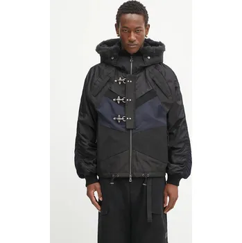 Bavlněná bunda Andersson Bell Norwegian N2B černá barva, přechodná, awa690u, XS, 99X