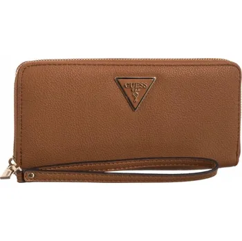 Peněženka Guess peněženka eko kůže hnědá - dámská