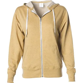 Pánská mikina Independent Unisex kapuce na francouzský Terry zip střední váhy Barva: Golden Wheat Heather, Velikost: M G_NP354