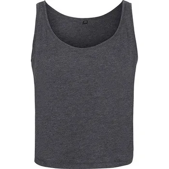 Build Your Brand Dámské tílko oversized Barva: Charcoal (Heather), Velikost: XL G_BY051