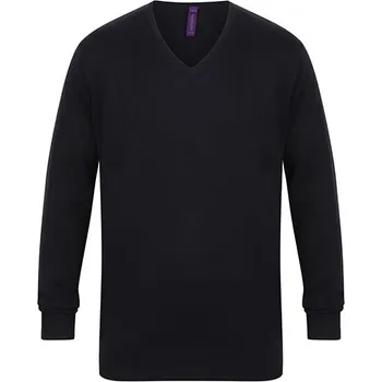 Pánský svetr Henbury Pánský lehký svetr s výstřihem do V Barva: navy, Velikost: XL G_W720