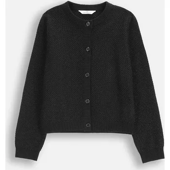Dámský svetr Dívčí propínací svetr černý kardigan, velikost 158 Coccodrillo ZC5
