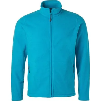 Pánská casual bunda James&Nicholson Pánská fleecová bunda Barva: Červená, Velikost: 4XL G_JN782