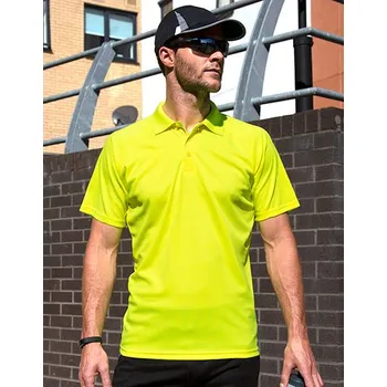 Pánské tričko SPIRO Výkonné Aircool Polo Barva: Modrá, Velikost: XXL G_RT288