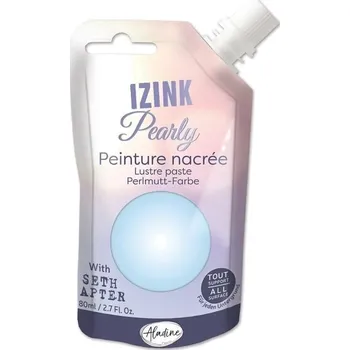 Speciální výtvarná barva Aladine Izink Pearly Efektová barva Blue-Gray 80 ml 1 ks
