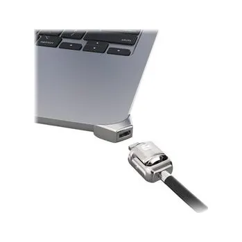 Notebook Compulocks Ledge Lock Adapter for MacBook Air 13" M2-M4 with Keyed Lock Silver MBALDG04KL