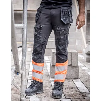 Pánské kalhoty Regatta High Visibility Hi-Vis X-Pro Stretch Holster kalhoty (třída 1) Barva: black, Velikost: 38/29 G_RG480