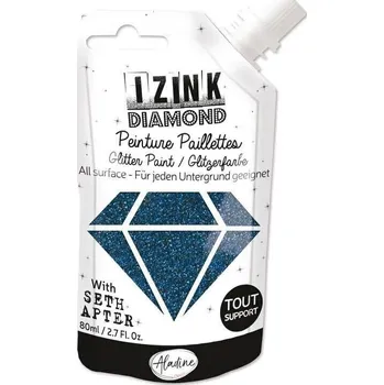 Speciální výtvarná barva Aladine Izink Diamantová barva Dark Blue 80 ml 1 ks