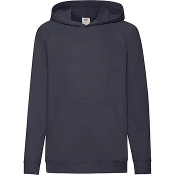 Chlapecká mikina Fruit of the Loom Dětská lehká mikina s kapucí Barva: Deep Navy, Velikost: 140 G_F430K
