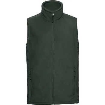Pánská vesta Russell Pánská outdoorová fleecová vesta a Barva: bottle green, Velikost: XXL G_Z8720