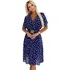 Dámské šaty Numoco 604-4 modré/bílé uni