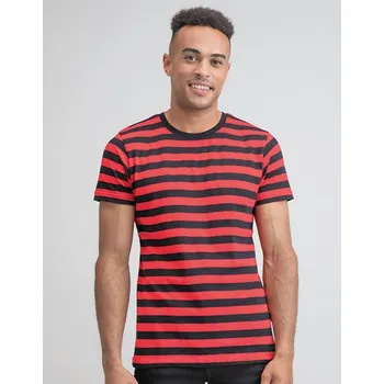 Pánské tričko Mantis Pánské pruhované T Barva: Černá, Velikost: XL G_P109s