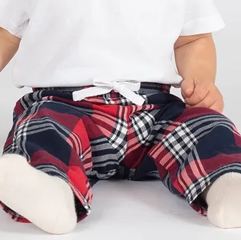 Chlapecké kalhoty Larkwood Dětské teplákové kalhoty Barva: Bílá, Velikost: 18/24 months G_LW083