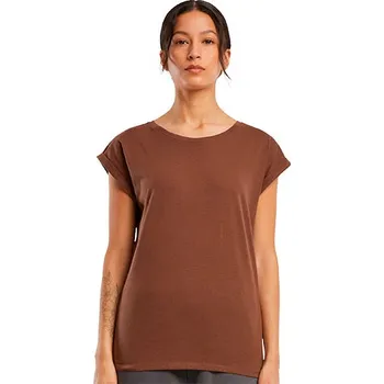 Dámské tričko Build Your Brand Dámské triko s prodlouženým ramenem Barva: Chocoloate Brown, Velikost: L G_BY021