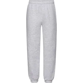 Chlapecké kalhoty Fruit of the Loom Dětské klasické tepláky Jog s elastickou manžetou Barva: heather grey, Velikost: 152 G_F480K