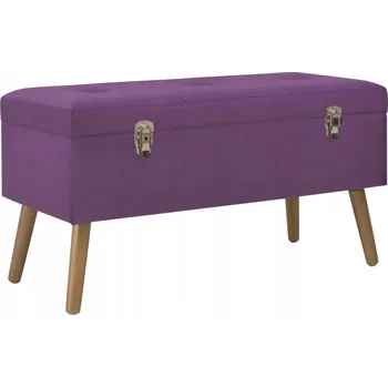 Lavice s úložným prostorem VidaXL 80 x 42 x 34 cm fialová