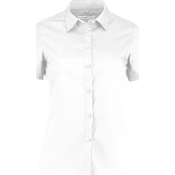Dámská košile Kustom Kit Dámská popelínová košile na míru s krátkým rukávem Barva: white, Velikost: 44 (18) G_K241