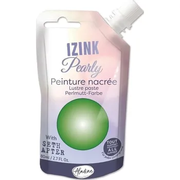 Speciální výtvarná barva Aladine Izink Pearly Efektová barva Green 80 ml 1 ks