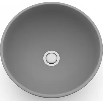 Umyvadlo BESTECO GRAY Keramické umyvadlo na desku, Ø 39 cm, šedé (XML4005B10)