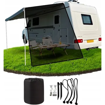 Stínicí technika Přední stěna pro markýzu karavanu Ezcasch RV, 2,13 x 3,3 m, 85% zastínění