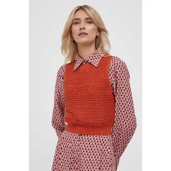 Dámský svetr Svetr Sisley dámský, oranžová barva 11PUM103E.902 22X, vel. L