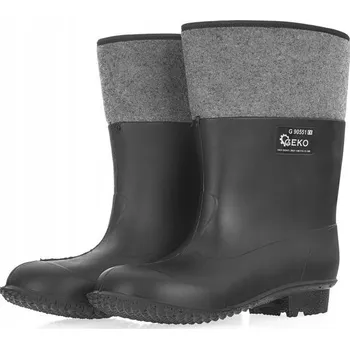 Pracovní obuv Pánské gumofilce velikost 45, voděodolné a protiskluzové holínky z PVC