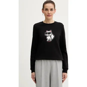 Dámská mikina Mikina Karl Lagerfeld A4W20043 černá 99X, vel. XXL