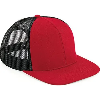 Kšiltovka Beechfield Originální kšiltovka Flat Peak 6 Panel Trucker Barva: Classic Red, Velikost: One Size G_CB664