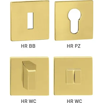 MP KOVÁNÍ TI - ROZETA - HR 5S Provedení: PZ (vložkový zámek), Povrch: OLV - mosaz leštěná lesklá