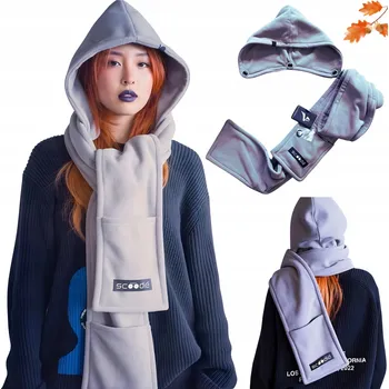 Šála Xpooos šála šedá 197 cm - unisex