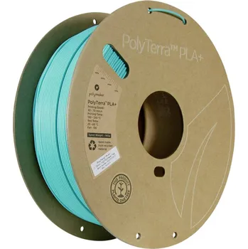 Filament Polymaker PA05004 Regular vlákno pro 3D tiskárny PLA+ Nižší obsah plastů, Vysoká tuhost 1.75 mm 1000 g modrozelená PolyT