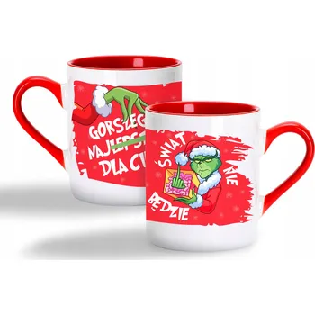 Vánoční hrnek s Grinchem 325 ml 1 ks bílá