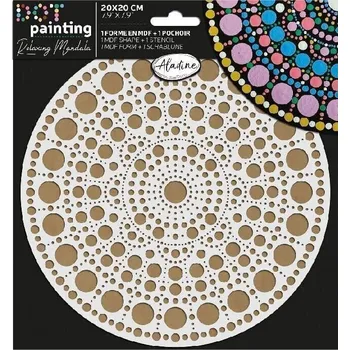 Aladine 85501 Sada na tečkování Mandala 1 20 cm