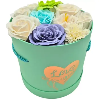 Mýdlo Azure Mýdlová kytice | Flower Box Mint