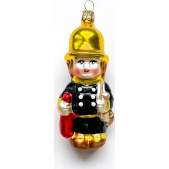 Vánoční ozdoba Vánoční ozdoba Hasič - černo zlatý