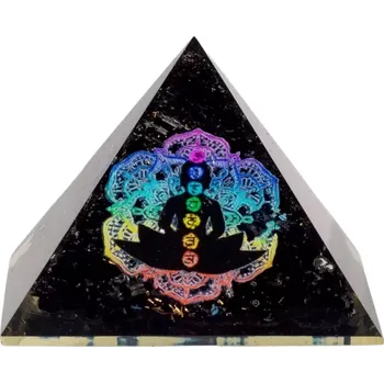Awm Orgonitová pyramida Meditace Buddha Černý Turmalín 60x65 mm