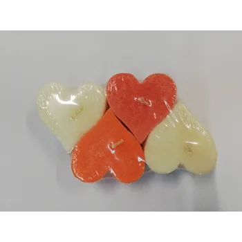 Svíčka Svíčka vonná z palmového vosku - sada 4 svíček srdíčko - č.3