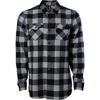 Independent Unisex flanelová košile Barva: Grey Heather, Velikost: L G_NP500