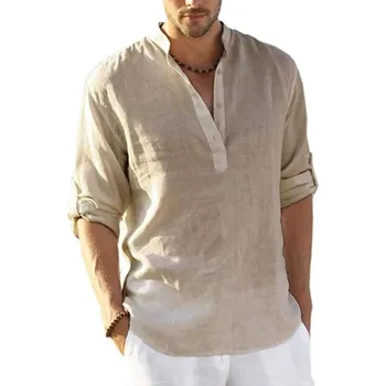 Pánská košile D-look pánská košile casual s dlouhým rukávem slim střih bavlna velikost XXL