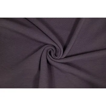 Bavlněný úplet žebrovaný ottoman mauve